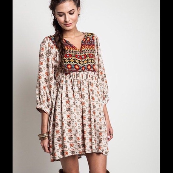 Umgee | Dresses | Umgee Usa Navajo Tribal Babydoll Tunic Mini Dress |  Poshmark