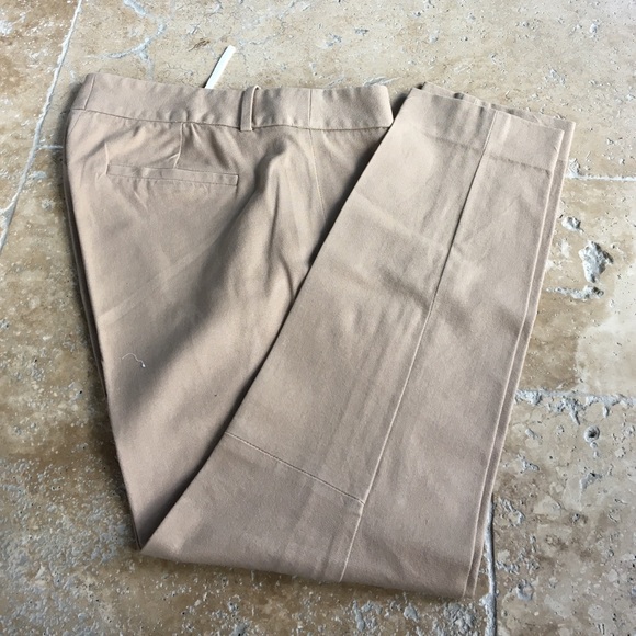 J Crew tan Minnie pants