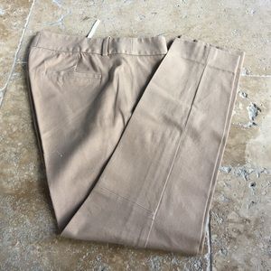 J Crew tan Minnie pants