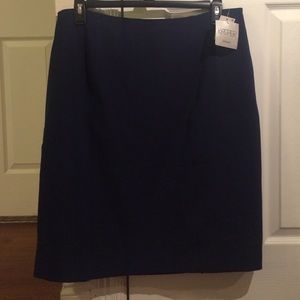 NWT Kasper navy suit pencil skirt