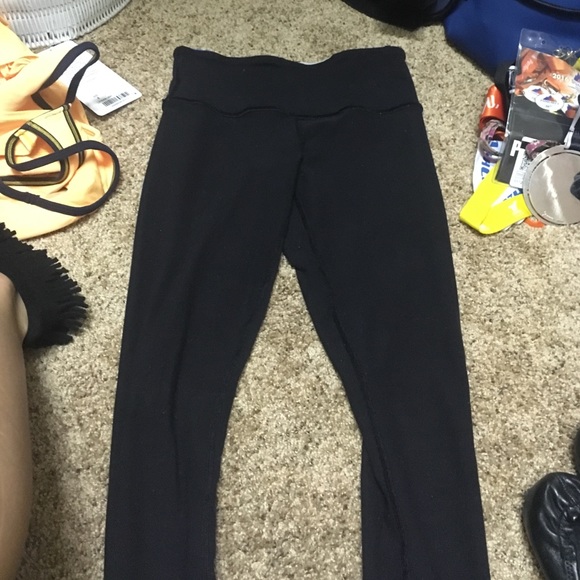 Reversible lulu lemon black leggings