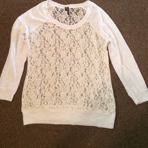 Maurices plus size 1 long sleeve lace shirt