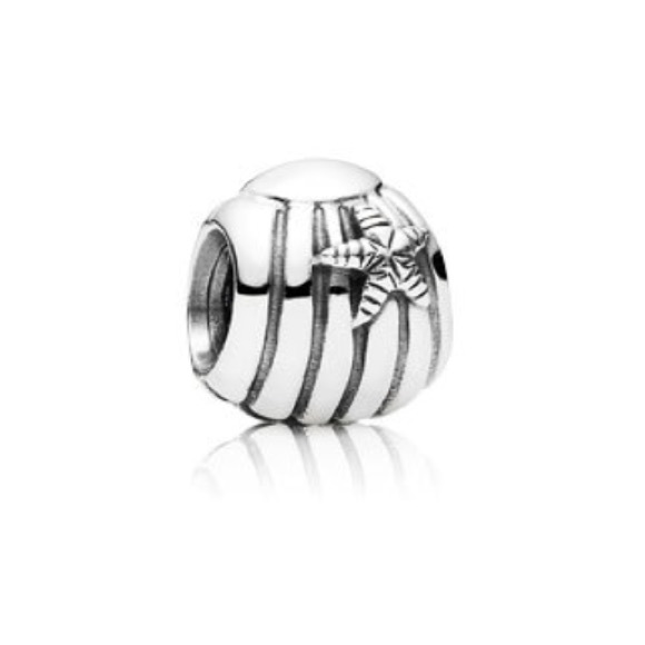 Pandora seashell sterling silver charm