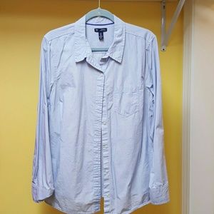 Gap long sleeve cotton button down shirt