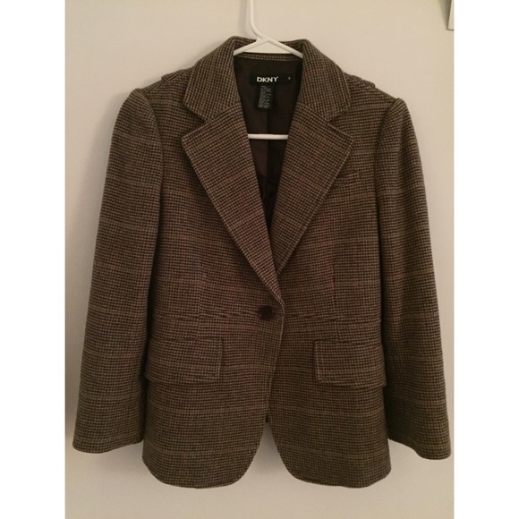 DKNY plaid Pendleton plaid blazer
