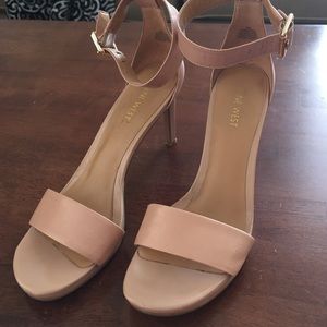 Nine West Nude Ankle Strap Sandals
