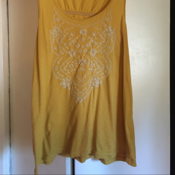 Mustard Moroccan inspired tank - Picture 2 of 2