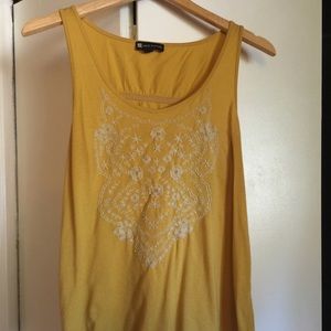 Mustard Moroccan inspired tank
