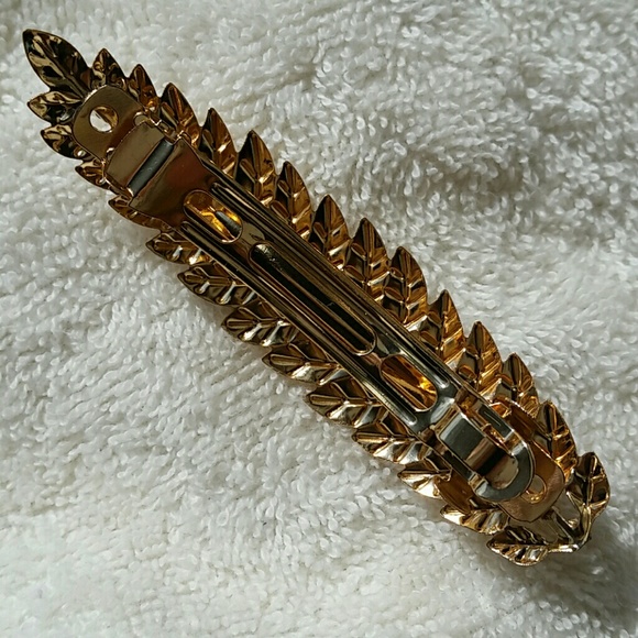 Gold & Crystal Barrette
