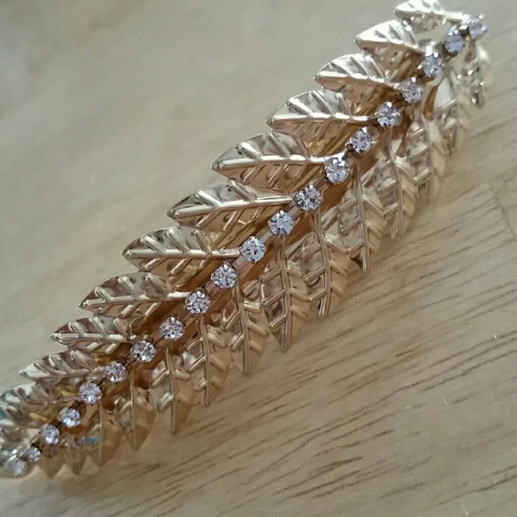 Gold & Crystal Barrette