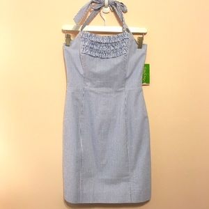 SOLD NWT Lilly Pulitzer Blue Seersucker Dress