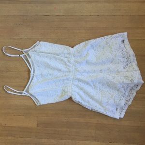 White lace romper