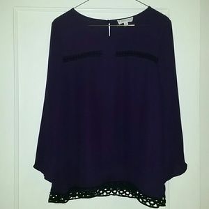 Crescent/Stitch Fix blouse with cut-out detail