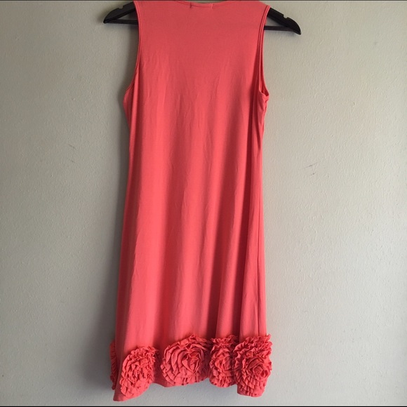 Coral Shift Dress - Picture 3 of 3