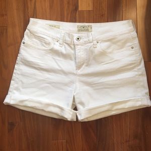 Lucky brand white denim shorts