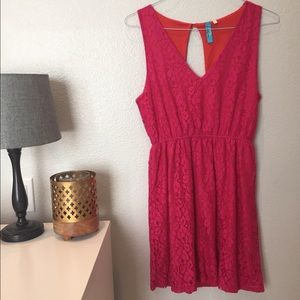 Pink Lace Francesca's Dress