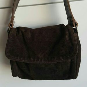 Brown suede Tylie bag