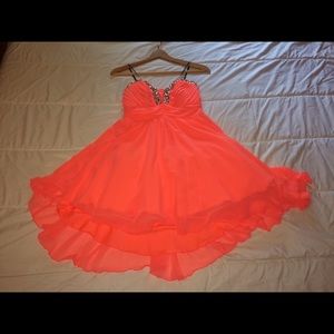 Beautiful coral dress!