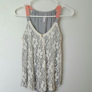 Lace tank top