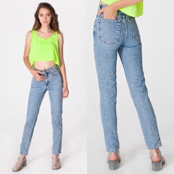 American Apparel - Petite High Waisted Jean sz 23
