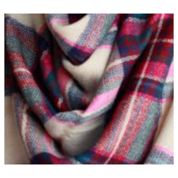 Fall/Winter, Flash Sale-Blanket Scarf, Plaid Scarf - Picture 2 of 4