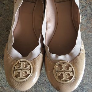 Tory Burch Nude 'Caroline' nude flats