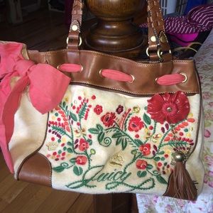 Juicy Couture velour handbag