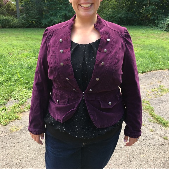 Adorable purple corduroy jacket
