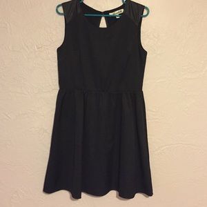 LBD with leather accents! ⚡️⚡️