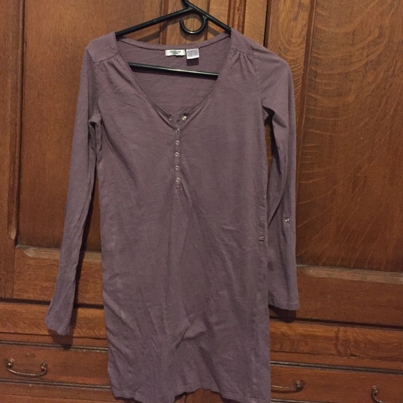 Purple shirt dress
