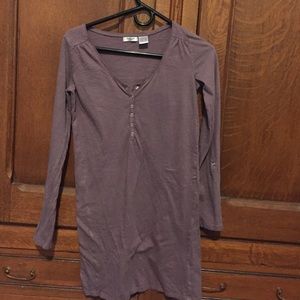 Purple shirt dress