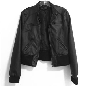 Love Culture - Sassy black faux leather jacket!