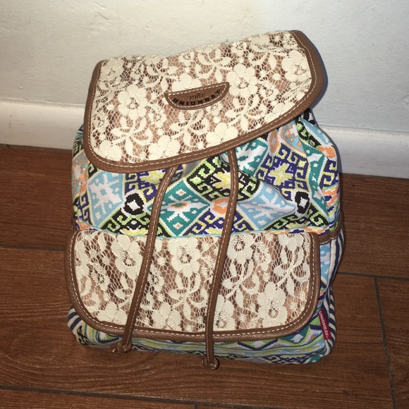 never used small backpack with very cute design