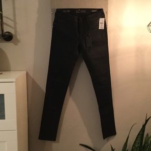 Black Coated Skinny Jeans