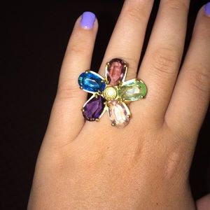 Coach stone-flowered ring