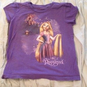 Girls Disney Purple Rapunzel shirt M