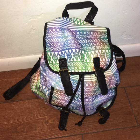 brand new small multicolor backpack w cute design