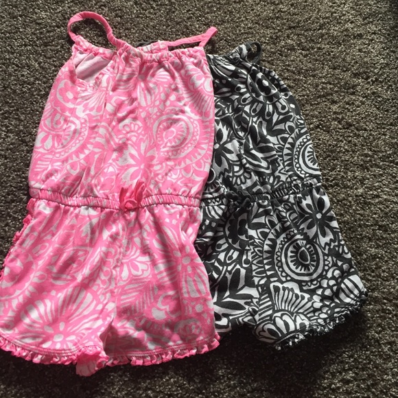 2 girls romper a size 5T