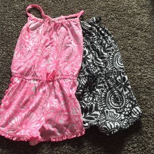 2 girls romper a size 5T