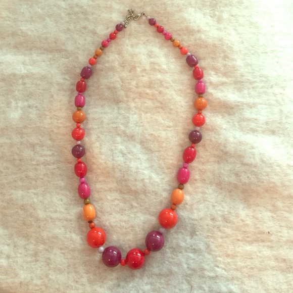 Glass bead necklace