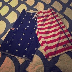 New With Tags Men's USA Board Shorts