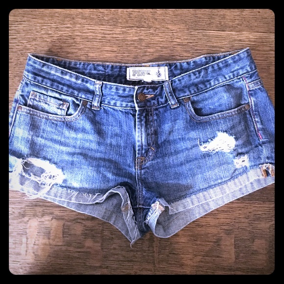 VS Pink Jean Shorts