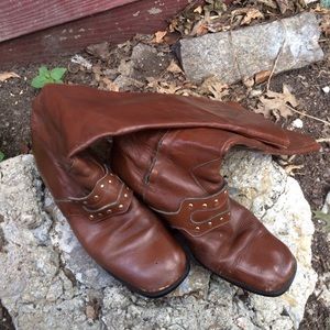 Vintage Boho Italian Leather Boots