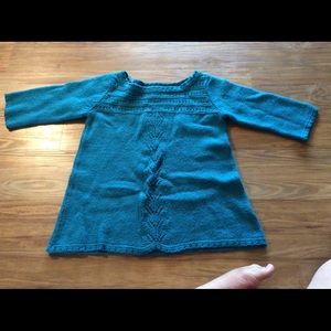 Blue baby doll fit sweater