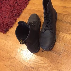 Dr. Martens high top leather booties