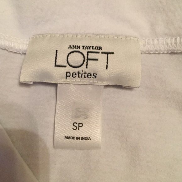 LOFT white long sleeve white top!Size Small Petite - Picture 3 of 4