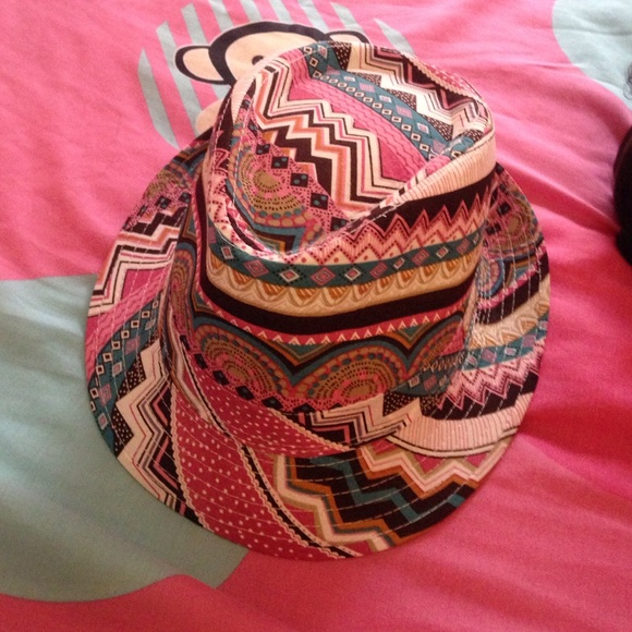A multi-colored hat