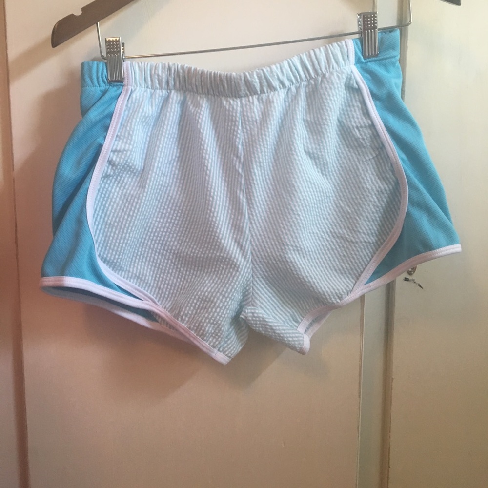 Seersucker running shorts