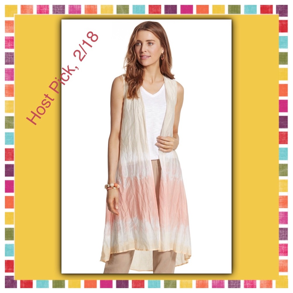 Host Pick🎉🎉 Chico's Dramatic Tie-Dye Vest✨
