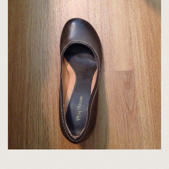 Round toe leather kitten heel - Picture 3 of 4